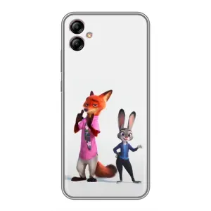 Силиконовый чехол с принтом Зоотрополіс для Samsung Galaxy A04e (A042) (Джуди и Ник)