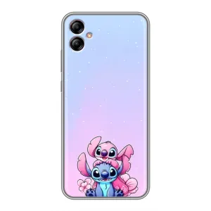 Чехол с рисунком Стич для Samsung Galaxy A04e (A042) (Энджл и Стич)