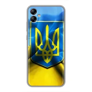 Чехол с картинкой (Патриотический ГЕРБ) на Samsung Galaxy A04e (A042) (Герб и Флаг Украины)