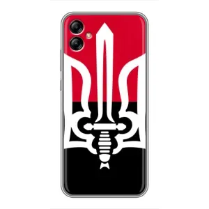 Чехлы УПА (Красно-Чёрный) на Samsung Galaxy A04e (A042) (Герб Украины)