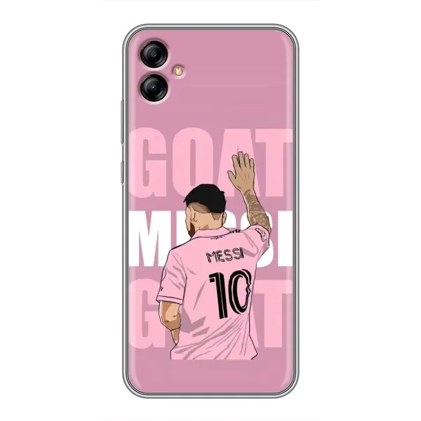 Чехол с рисунком «GOAT MESSI» для Samsung Galaxy A04e (A042) Чехол с рисунком «GOAT MESSI» для Samsung Galaxy A04e (A042)