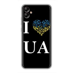 Силиконовый Чехол на Samsung Galaxy A04e (A042) (Я-Украина) (I Love UA)