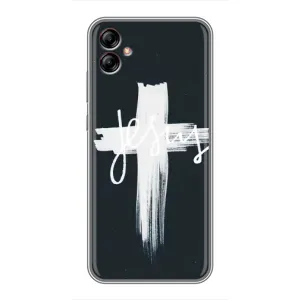 Чохли для Самсунг Галаксі А04е (Хрест Ісуса) (Jesus)