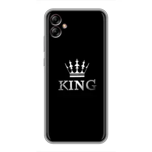Чехол (Корона на чёрном фоне) для Самсунг А04е (KING)