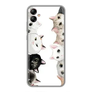 Силиконовый чехол с котиком для Samsung Galaxy A04e (A042) (Коты)