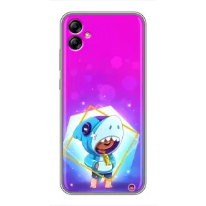 Чохол Бравл Старс для Samsung Galaxy A04e (A042) (Леон у костюмі Акули)