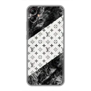Чехол Стиль Louis Vuitton на Samsung Galaxy A04e (A042) (LV на белом)
