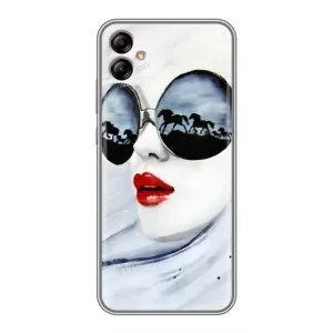 Чехол с картинкой Модные Девчонки Samsung Galaxy A04e (A042) (Любительница коней)