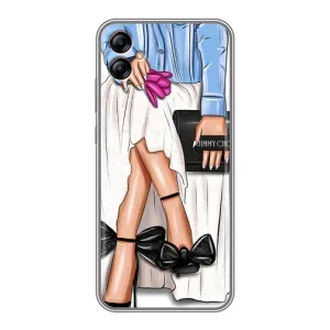 Силиконовый Чехол на Samsung Galaxy A04e (A042) с картинкой Стильных Девушек (Мода)