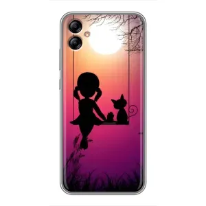 Дівчачий Чохол для Samsung Galaxy A04e (A042) (На гойдалці)