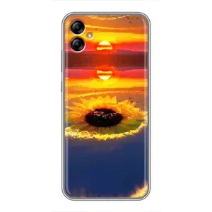 Чехлы с картинкой Подсолнухов для Самсунг А04е (Небо подсолнух)
