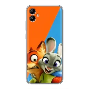 Чехлы ЗВЕРОПОЛИС для Samsung Galaxy A04e (A042) (Ник и Хопс)