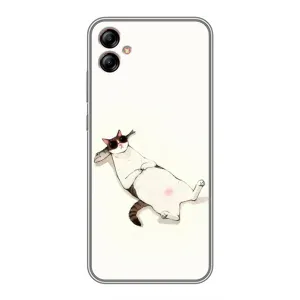 Чехол на тематику: Коты для Samsung Galaxy A04e (A042) (Отдых)