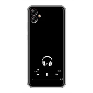 Чохол з картинками на чорному фоні для Samsung Galaxy A04e (A042) (Плеєр)