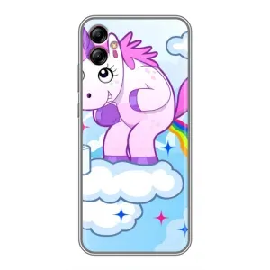 Чехол Unicorn на Samsung Galaxy A04e (A042) (Радуга единорожка)