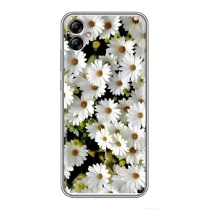 Чехол с ромашками на Samsung Galaxy A04e (A042) (Рамка в ромашках)