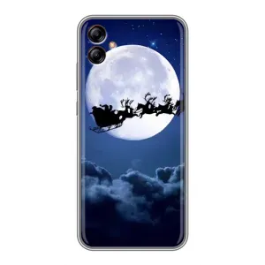 Чохол Санта Клаус для Samsung Galaxy A04e (A042) (Санта - місяць)