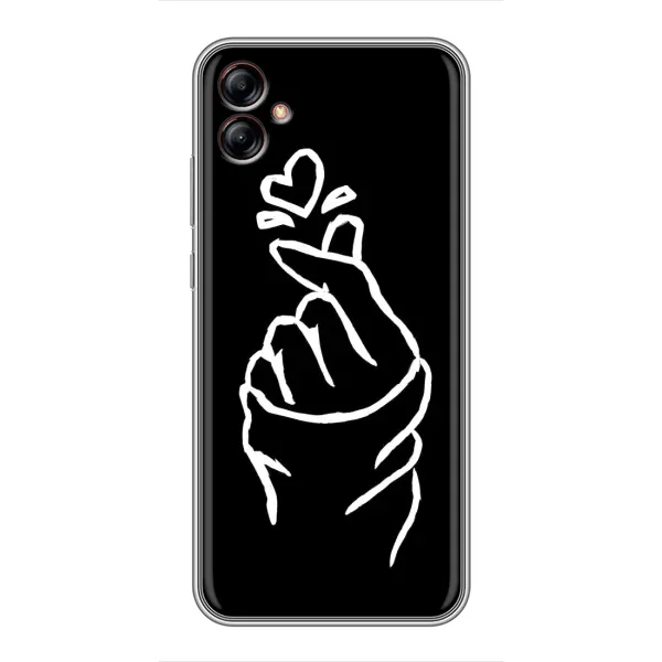 Чехол с рисунком «Сердце на черном» для Samsung Galaxy A04e (A042) Чехол с рисунком «Сердце на черном» для Samsung Galaxy A04e (A042)