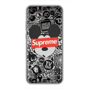 Чехол с Брендами одежды на Самсунг А04е (Supreme Маус)