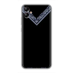 Силиконовый Чехол на Samsung Galaxy A04e (A042) (Воротник вышиванки)