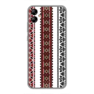 Силиконовый Чехол на Samsung Galaxy A04e (A042) с картинкой Вышиванки (Вышиваночки)