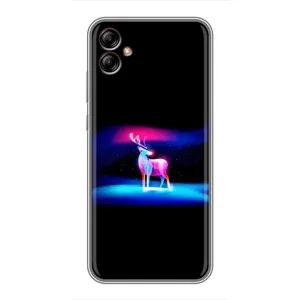 Силиконовый бампер с картинкой животных для Samsung Galaxy A04e (A042) (Яркий олень)