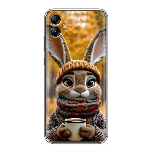 Чехол с рисунком «Зайчик с кофе» для Samsung Galaxy A04e (A042) Чехол с рисунком «Зайчик с кофе» для Samsung Galaxy A04e (A042)