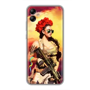ЗСУ Чехлы (TPU) для Samsung Galaxy A04e (A042) (Женщина солдат)
