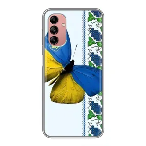 Чохол з Українською символікою на Самсунг А04с (Метелик)