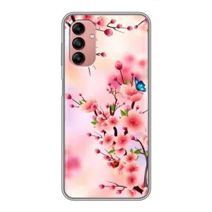 Чехол с принтом САКУРЫ на Samsung Galaxy A04s (Бабочки на сакуре)