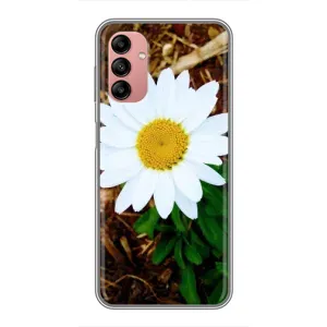 Чехол с ромашками на Samsung Galaxy A04s (Белая ромашка)