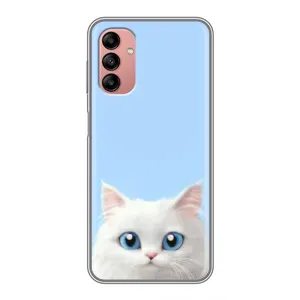Чехол на тематику: Коты для Samsung Galaxy A04s (Белый кот)