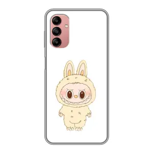 Чехол с принтом Лабубу для Samsung Galaxy A04s (Бежевый Лабубу)