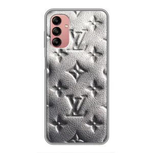 Текстурный Чехол Louis Vuitton для Самсунг А04с (Бежевый ЛВ)