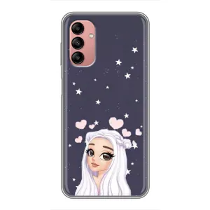 Чохол Стильні дівчата на Samsung Galaxy A04s (Дівчина та серця)