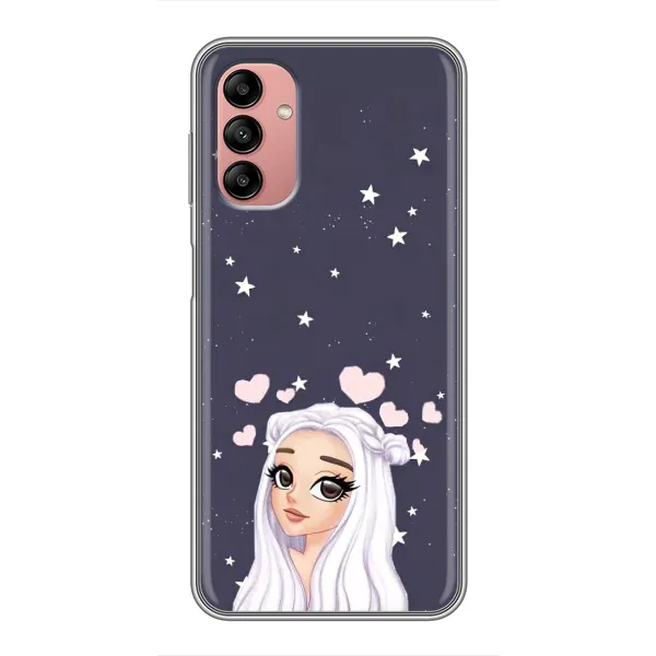 Чехол с рисунком «Девушка и сердечки» для Samsung Galaxy A04s