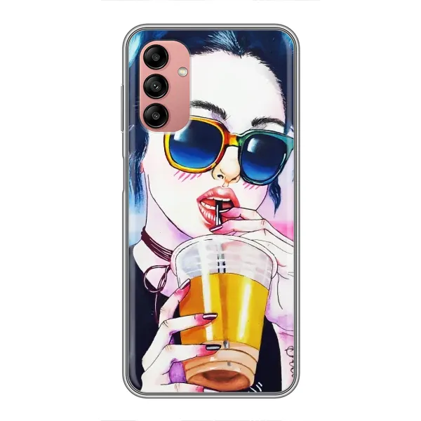 Чехол с рисунком «Девушка с коктейлем» для Samsung Galaxy A04s Чехол с рисунком «Девушка с коктейлем» для Samsung Galaxy A04s