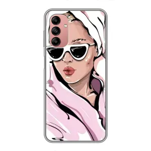 Чохол з картинкою Модні Дівчата Samsung Galaxy A04s (Дівчина в халаті)