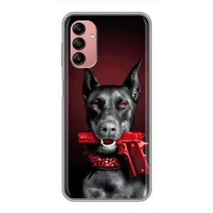 Чехол ДОБЕРМАН для Samsung Galaxy A04s (Доберман злой)