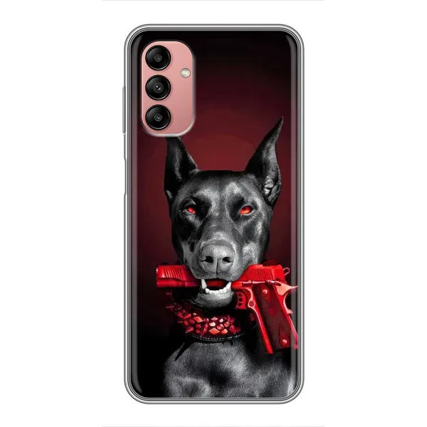 Чехол с рисунком «Доберман злой» для Samsung Galaxy A04s