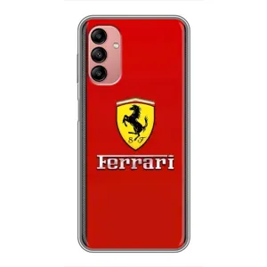 Силіконовий бампер з картинкою машини на Samsung Galaxy A04s (Ferrari Logo)