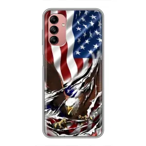 Чехол Флаг USA для Samsung Galaxy A04s (Флаг USA)