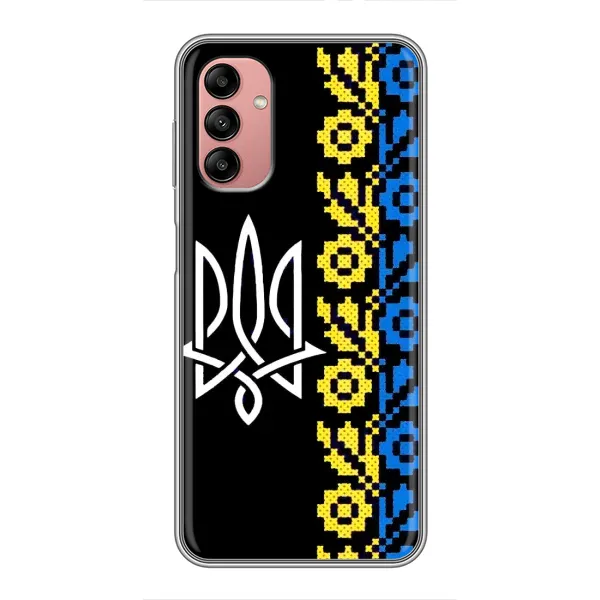 Чехол с рисунком «Герб и вышыванка» для Samsung Galaxy A04s