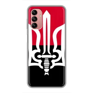 Чехлы УПА (Красно-Чёрный) на Samsung Galaxy A04s (Герб Украины)
