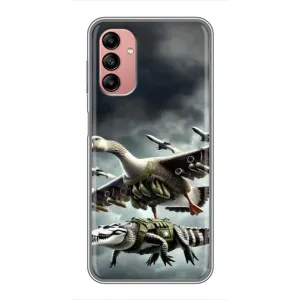 Чехол с мемами тралалело тралала для Samsung Galaxy A04s (Гусини и крокодило)