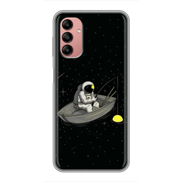 Чехол с рисунком «Космонавт на рыбалке» для Samsung Galaxy A04s