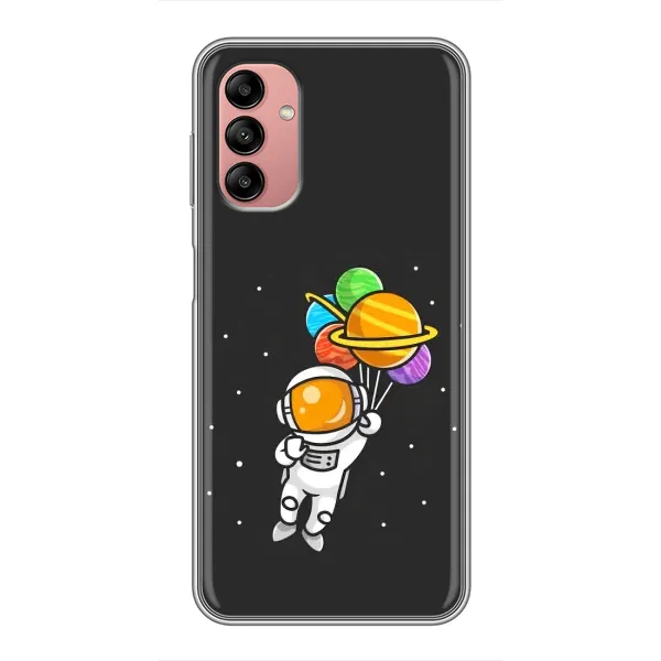 Чехол с рисунком «Космонавт с шариками» для Samsung Galaxy A04s