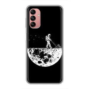 Силіконовый Чохол з принтом "Космонавти" на Samsung Galaxy A04s (Космонавт)