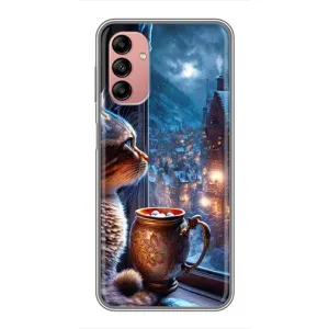 Чохли на Новий Рік Samsung Galaxy A04s (Кіт новорічний)