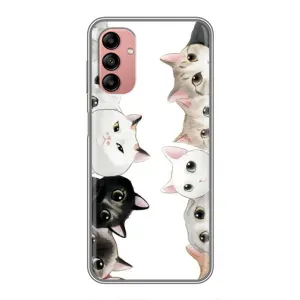 Силиконовый чехол с котиком для Samsung Galaxy A04s (Коты)